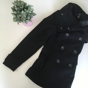 Warm black peacoat